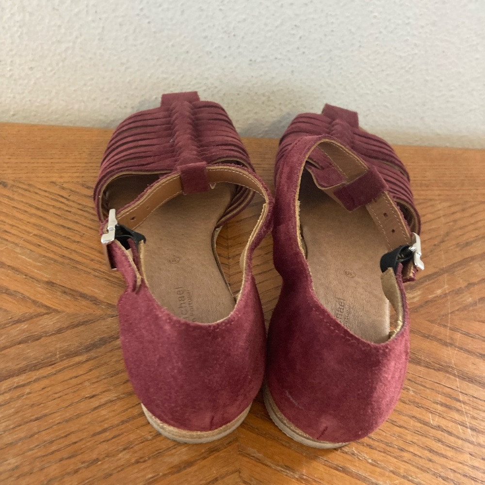 ERIC MICHAEL Rust Suede Sandals Size 39 (USA 9) - Picture 4 of 7